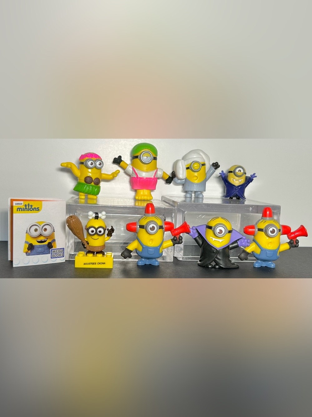 McDonalds Minion Toys & Mega Bloks Minions Series 3 Caveman Blind Pack
